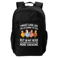 Funny Farmer Chickens Daily Commute Backpack