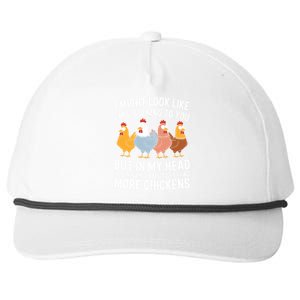 Funny Farmer Chickens Snapback Five-Panel Rope Hat