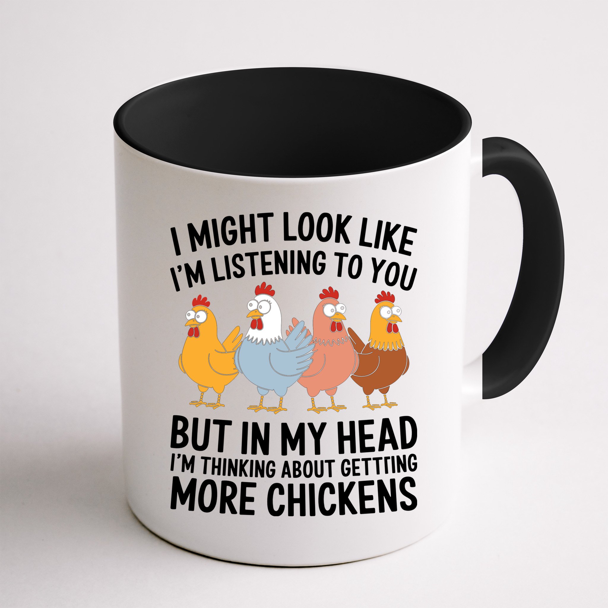 Funny Farmer Chickens Mug