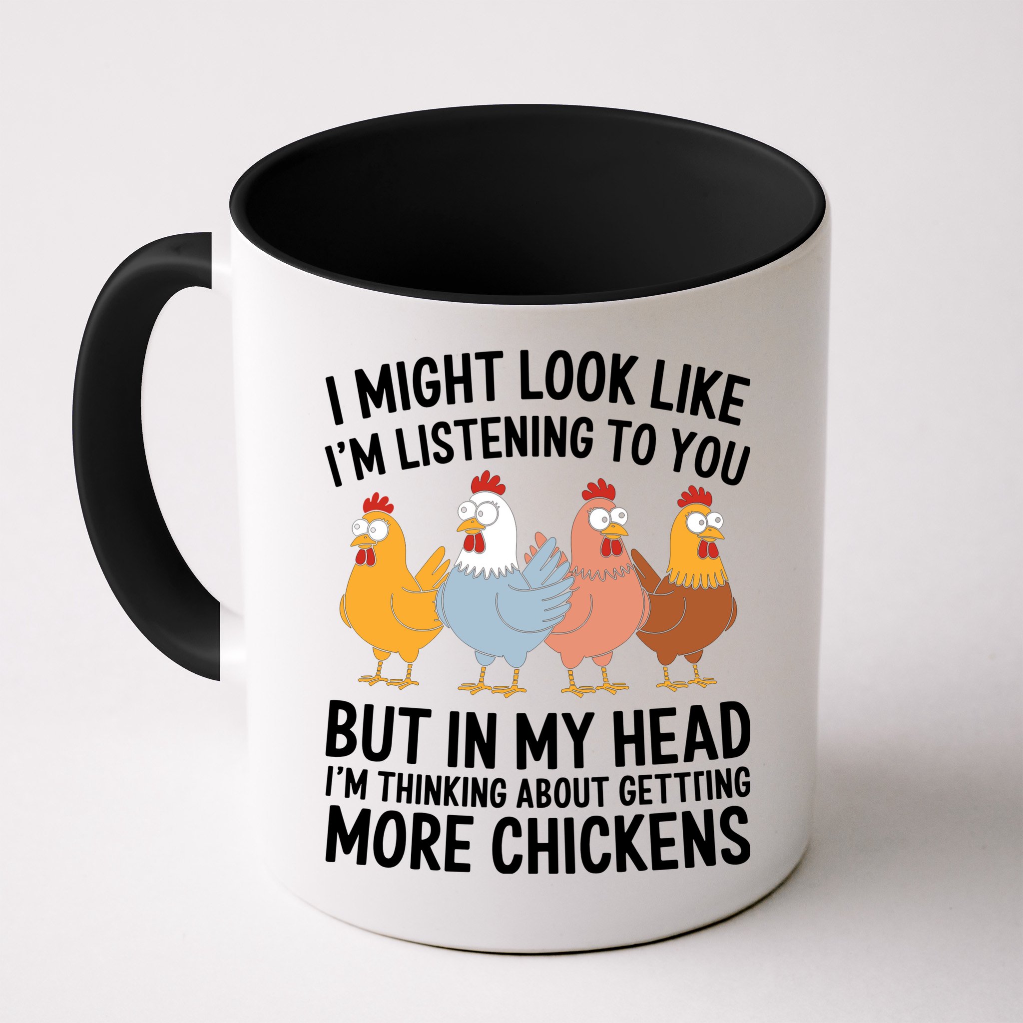 Funny Farmer Chickens Mug