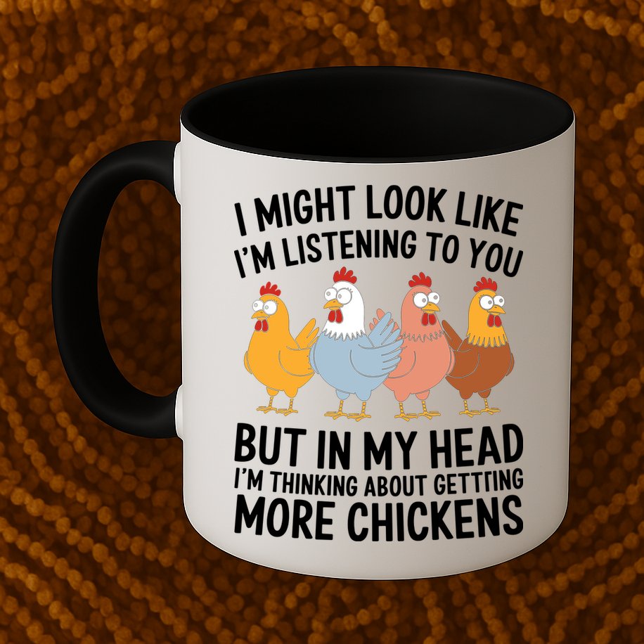 Funny Farmer Chickens Mug