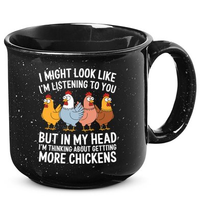 Funny Farmer Chickens 15oz Campfire Ceramic Mug