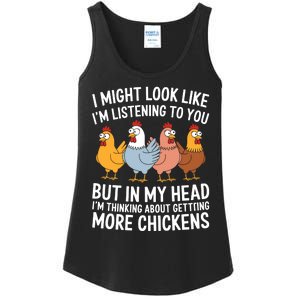 Funny Farmer Chickens Ladies Essential Tank