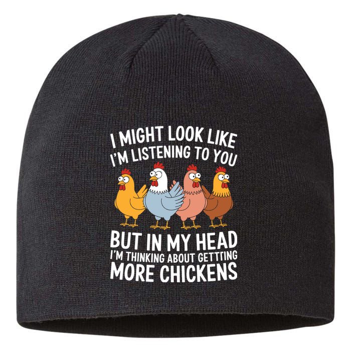 Funny Farmer Chickens Sustainable Beanie