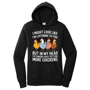 Funny Farmer Chickens Women's Pullover Hoodie