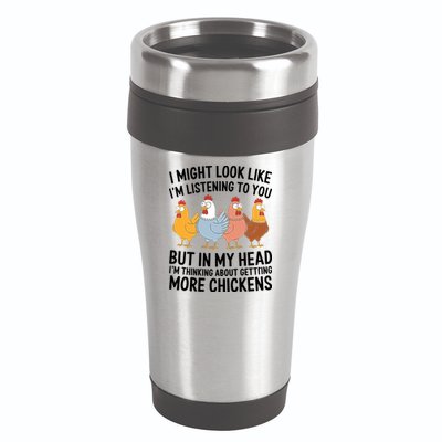 Funny Farmer Chickens 16oz Travel Tumbler
