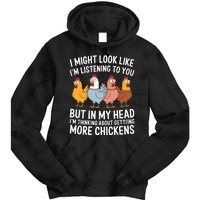 Funny Farmer Chickens Tie Dye Hoodie