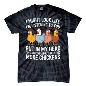 Funny Farmer Chickens Tie-Dye T-Shirt