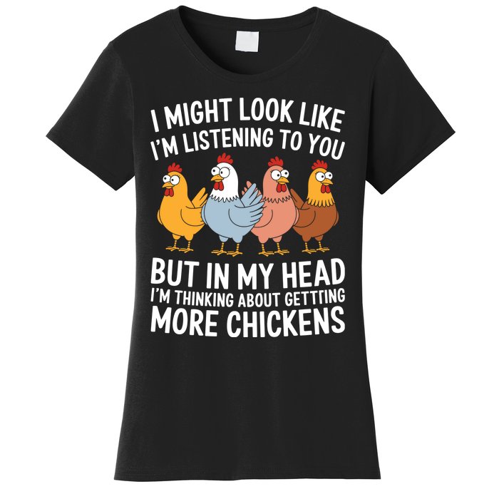 Funny Farmer Chickens Women's T-Shirt