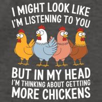 Funny Farmer Chickens Vector Backpack