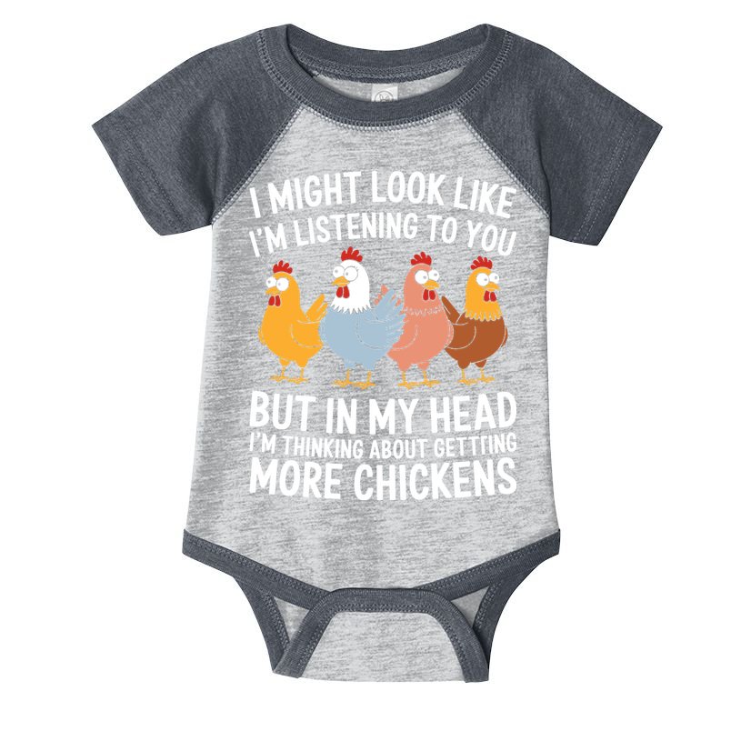 Funny Farmer Chickens Infant Baby Jersey Bodysuit