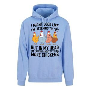 Funny Farmer Chickens Unisex Surf Hoodie