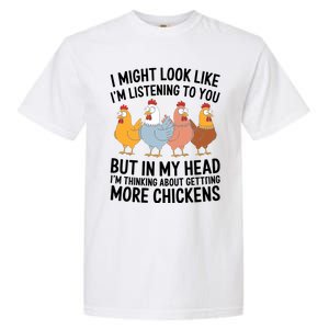 Funny Farmer Chickens Garment-Dyed Heavyweight T-Shirt