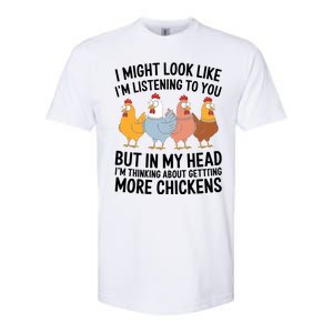 Funny Farmer Chickens Softstyle CVC T-Shirt