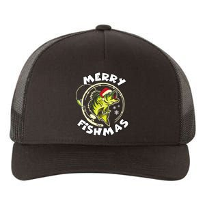 Funny Fishing Christmas Pajama Fishers Merry Fishmas Yupoong Adult 5-Panel Trucker Hat