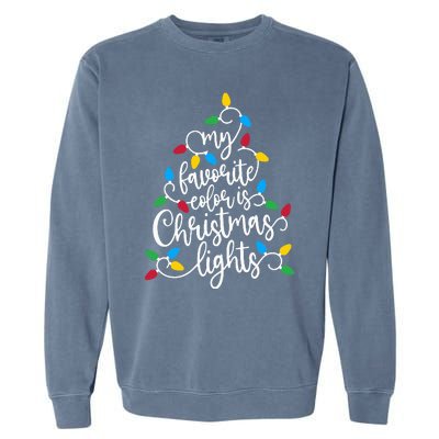 Festive Family Christmas Tree Decoration Garment-Dyed Sweatshirt