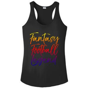 Fantasy Football Championship Winner Fantasy Football Legend Meaningful Gift Ladies PosiCharge Competitor Racerback Tank