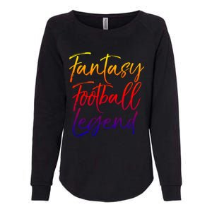 Fantasy Football Championship Winner Fantasy Football Legend Meaningful Gift Womens California Wash Sweatshirt