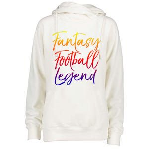 Fantasy Football Championship Winner Fantasy Football Legend Meaningful Gift Womens Funnel Neck Pullover Hood