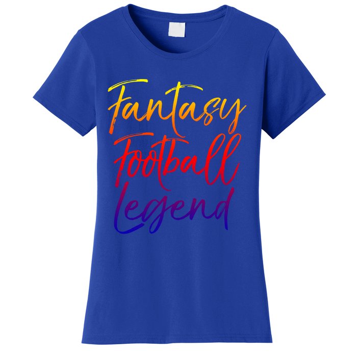 Fantasy Football Championship Winner Fantasy Football Legend Meaningful Gift Women's T-Shirt