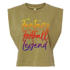 Fantasy Football Championship Winner Fantasy Football Legend Meaningful Gift Garment-Dyed Women's Muscle Tee