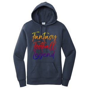 Fantasy Football Championship Winner Fantasy Football Legend Meaningful Gift Women's Pullover Hoodie