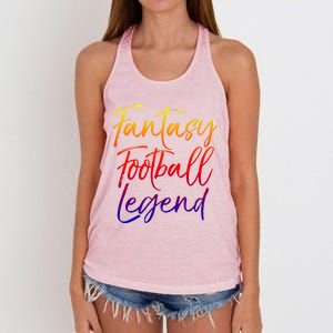 Fantasy Football Championship Winner Fantasy Football Legend Meaningful Gift Women's Knotted Racerback Tank