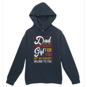 Funny Fathers Day Dad Proud Father From Daughter Son Urban Pullover Hoodie