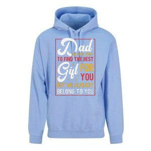 Funny Fathers Day Dad Proud Father From Daughter Son Unisex Surf Hoodie