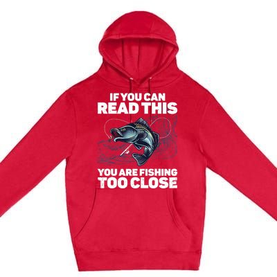 Funny Fishing Design For Fishes Fishing Lover Premium Pullover Hoodie