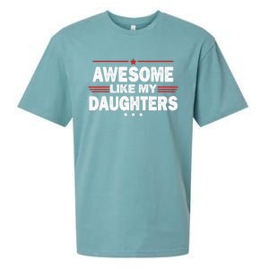 Funny FatherS Day Awesome Like My Daughters Family Lovers Sueded Cloud Jersey T-Shirt