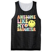 Funny FatherS Day Awesome Like My Daughter Retro Groovy Dad Mesh Reversible Basketball Jersey Tank