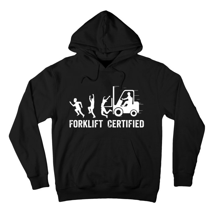 Funny Forklift Driver Operator Forklift Certified Forklift Hoodie