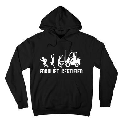 Funny Forklift Driver Operator Forklift Certified Forklift Tall Hoodie