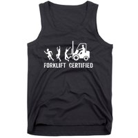 Funny Forklift Driver Operator Forklift Certified Forklift Tank Top