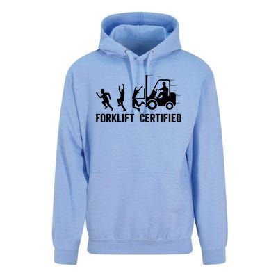 Funny Forklift Driver Operator Forklift Certified Forklift Unisex Surf Hoodie