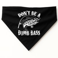 Funny Fishing Dont Be A Dumb Bass USA-Made Doggie Bandana