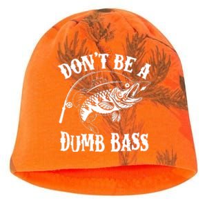 Funny Fishing Dont Be A Dumb Bass Kati - Camo Knit Beanie