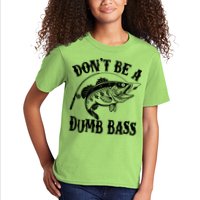 Funny Fishing Dont Be A Dumb Bass Kids T-Shirt