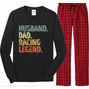 Funny Fathers Day Great Gift Husband Dad Racing Legend Gift Long Sleeve Pajama Set