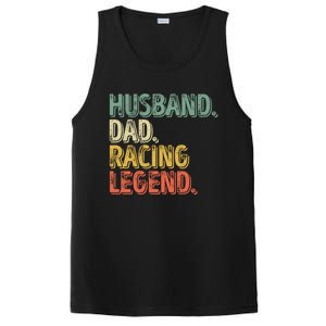 Funny Fathers Day Great Gift Husband Dad Racing Legend Gift PosiCharge Competitor Tank