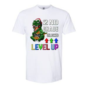 Funny First Day Of 2nd Grade T Rex Gamer Level Up Softstyle CVC T-Shirt