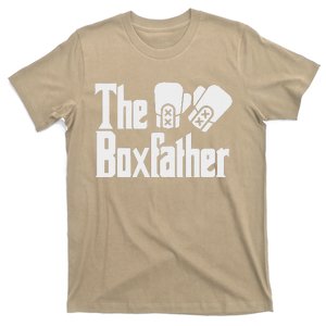 Funny Fathers Day The Boxfather Boxing Boxer Dad Gift T-Shirt