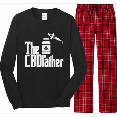 Funny Fathers Day The CBDfather CBD Hemp Oil Dad Gift Long Sleeve Pajama Set