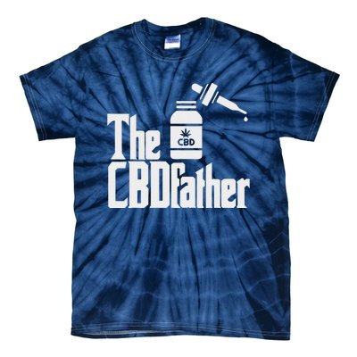 Funny Fathers Day The CBDfather CBD Hemp Oil Dad Gift Tie-Dye T-Shirt