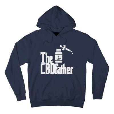 Funny Fathers Day The CBDfather CBD Hemp Oil Dad Gift Tall Hoodie