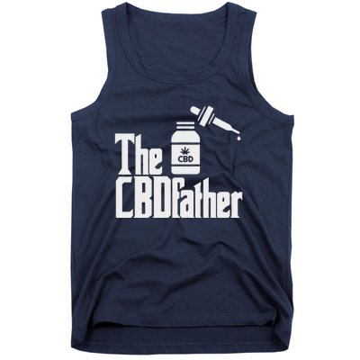 Funny Fathers Day The CBDfather CBD Hemp Oil Dad Gift Tank Top