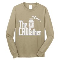 Funny Fathers Day The CBDfather CBD Hemp Oil Dad Gift Long Sleeve Shirt