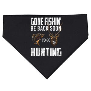 Funny Fish Deer Hunter Gag Gift USA-Made Doggie Bandana