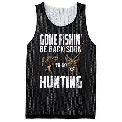 Funny Fish Deer Hunter Gag Gift Mesh Reversible Basketball Jersey Tank